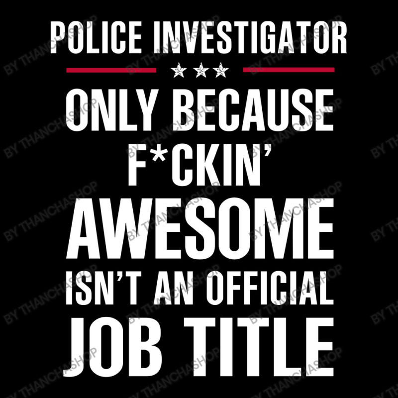 Gift For F Ckin' Awesomw Police Investigator Cropped Hoodie by thanchashop | Artistshot