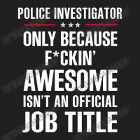 Gift For F Ckin' Awesomw Police Investigator Ladies Polo Shirt | Artistshot