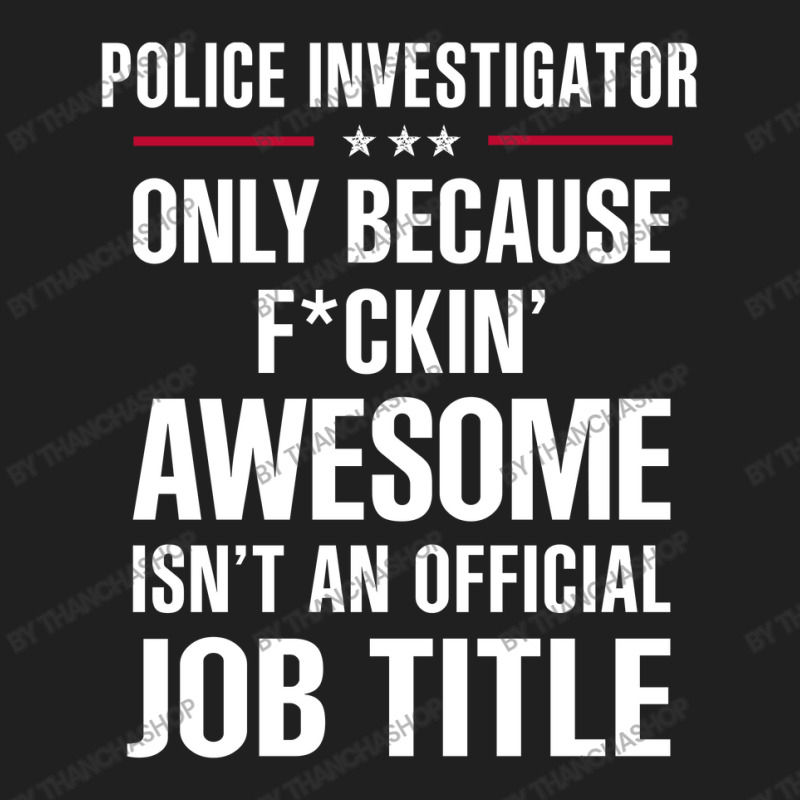 Gift For F Ckin' Awesomw Police Investigator Ladies Polo Shirt by thanchashop | Artistshot