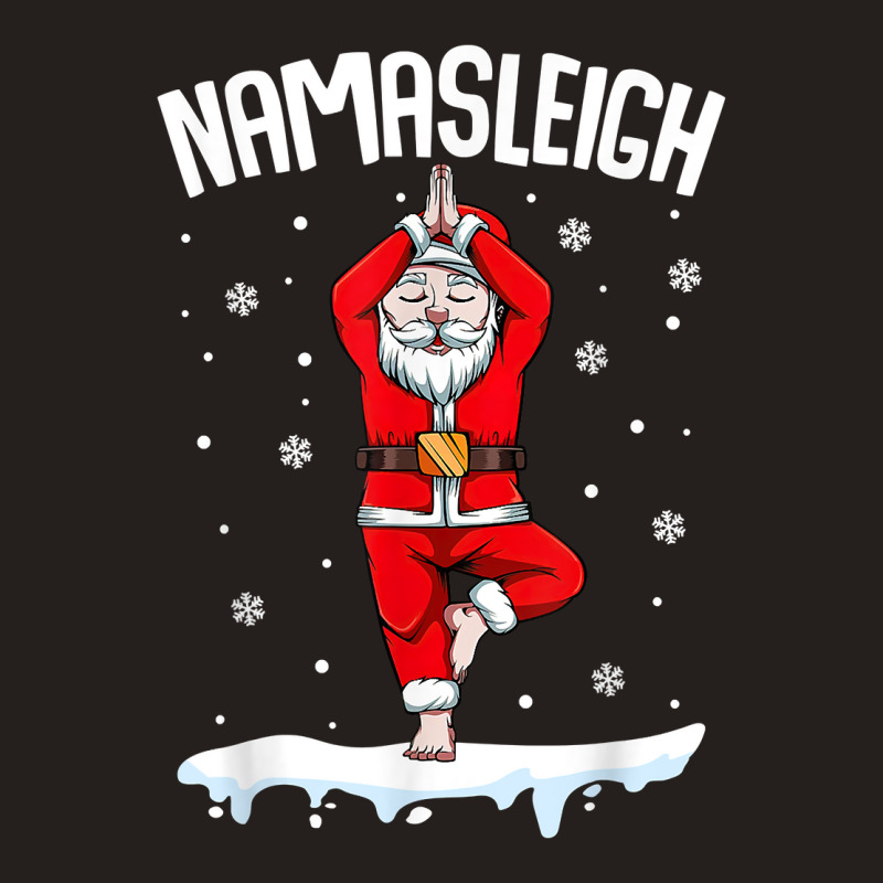 Cute Santa Doing Yoga Christmas Funny Yoga Mediation Gift T Shirt Tank Top by cm-arts | Artistshot