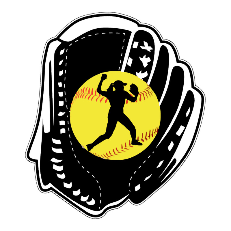 Softball Gift Shortstop 2nd Base 3rd Outfield Mitt Equipment Pullover Sticker | Artistshot