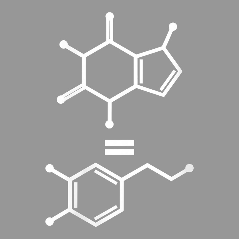 Womens Caffeine Equals Happiness Dopamine Molecule Science Chemist V N Women's V-Neck T-Shirt by cm-arts | Artistshot