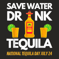 Save Water Drink Tequila National Tequila Day Ladies Fitted T-shirt | Artistshot