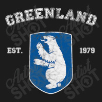 Vintage Coat Of Arms Greenland Hoodie & Jogger Set | Artistshot