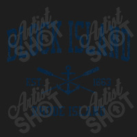 Block Island Ri Vintage Navy Crossed Oars & Boat Anchor Classic T-shirt | Artistshot