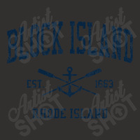 Block Island Ri Vintage Navy Crossed Oars & Boat Anchor Champion Hoodie | Artistshot