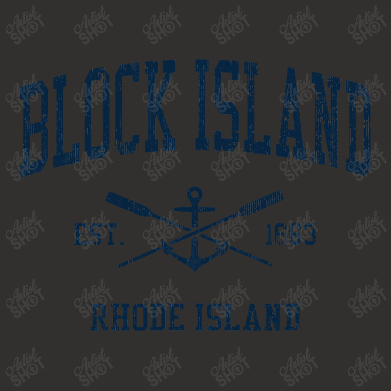 Block Island Ri Vintage Navy Crossed Oars & Boat Anchor Champion Hoodie by CUSER3772 | Artistshot