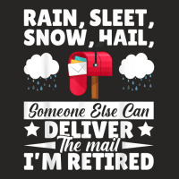 Funny Costume Design Rain Sleet Snow Hail Postman Postman T Shirt Ladies Fitted T-shirt | Artistshot