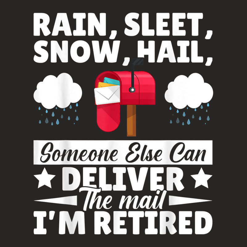 Funny Costume Design Rain Sleet Snow Hail Postman Postman T Shirt Ladies Fitted T-Shirt by cm-arts | Artistshot