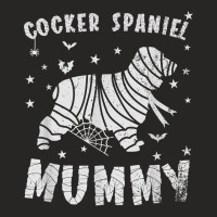 English Cocker Spaniel Mummy   Halloween T Shirt Ladies Fitted T-shirt | Artistshot