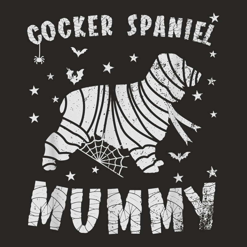 English Cocker Spaniel Mummy   Halloween T Shirt Ladies Fitted T-Shirt by cm-arts | Artistshot