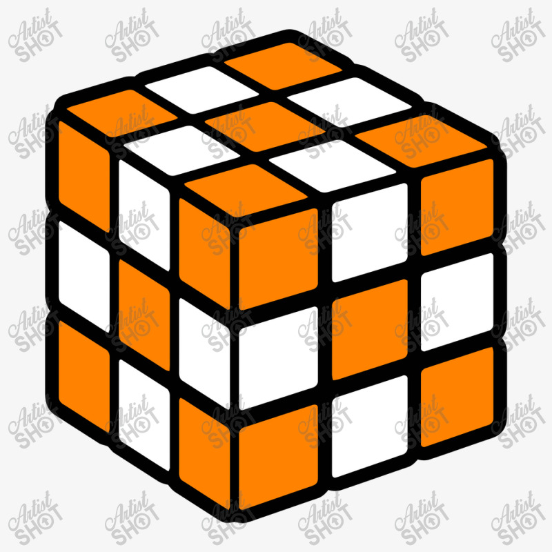 Orange And White Rubik's   Checkerboard   Tennessee Ladies Fitted T-Shirt by kiamadalee | Artistshot