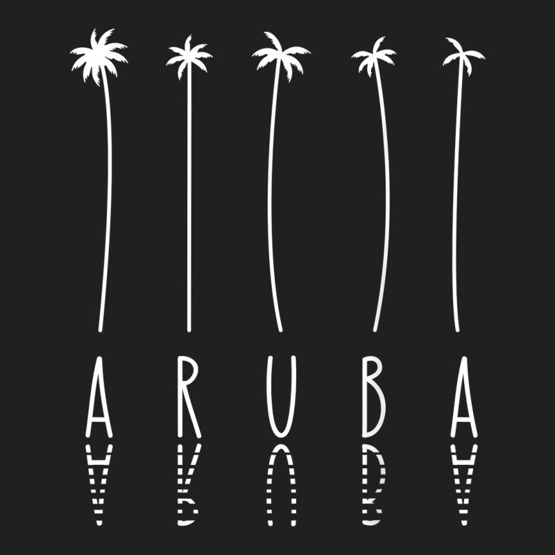 Palm Tree Vacation   Island Caribbean Aruba T Shirt T-Shirt by cm-arts | Artistshot