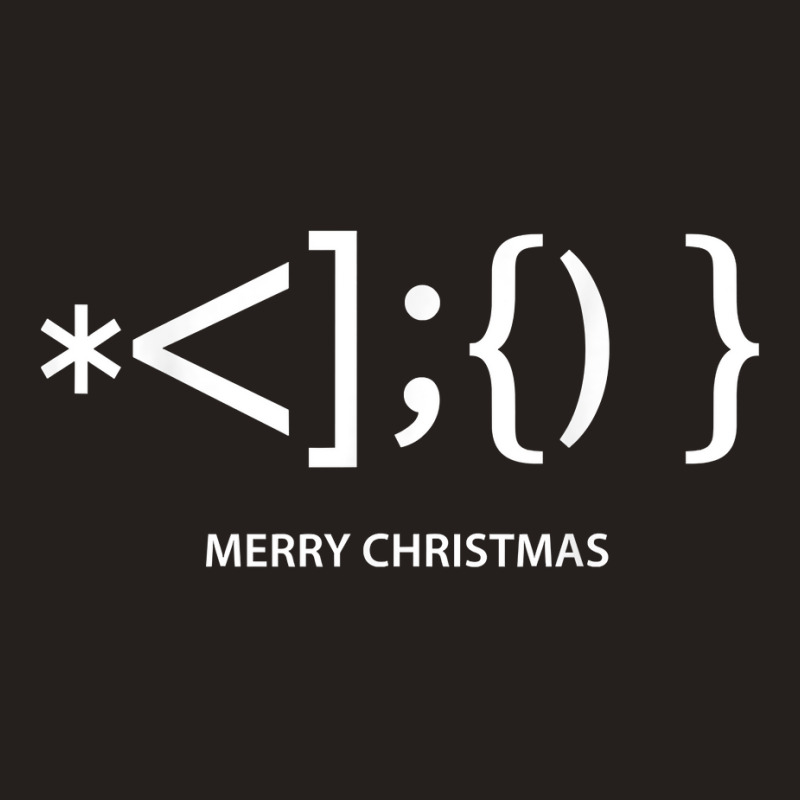 Merry Christmas Character Tilde Asterisk Brackets Comma Word T Shirt Tank Top by cm-arts | Artistshot