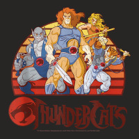 Thundercats Group Retro Sunset Tank Top Ladies Fitted T-shirt | Artistshot