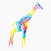 Tie Dye Giraffe Rainbow Print Ruminant Hippie Peace Gift T Shirt T-shirt | Artistshot