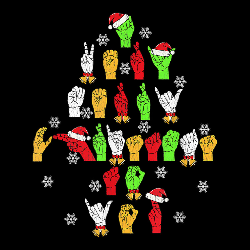 Funny Asl Christmas American Sign Language T Shirt Youth Jogger by cm-arts | Artistshot