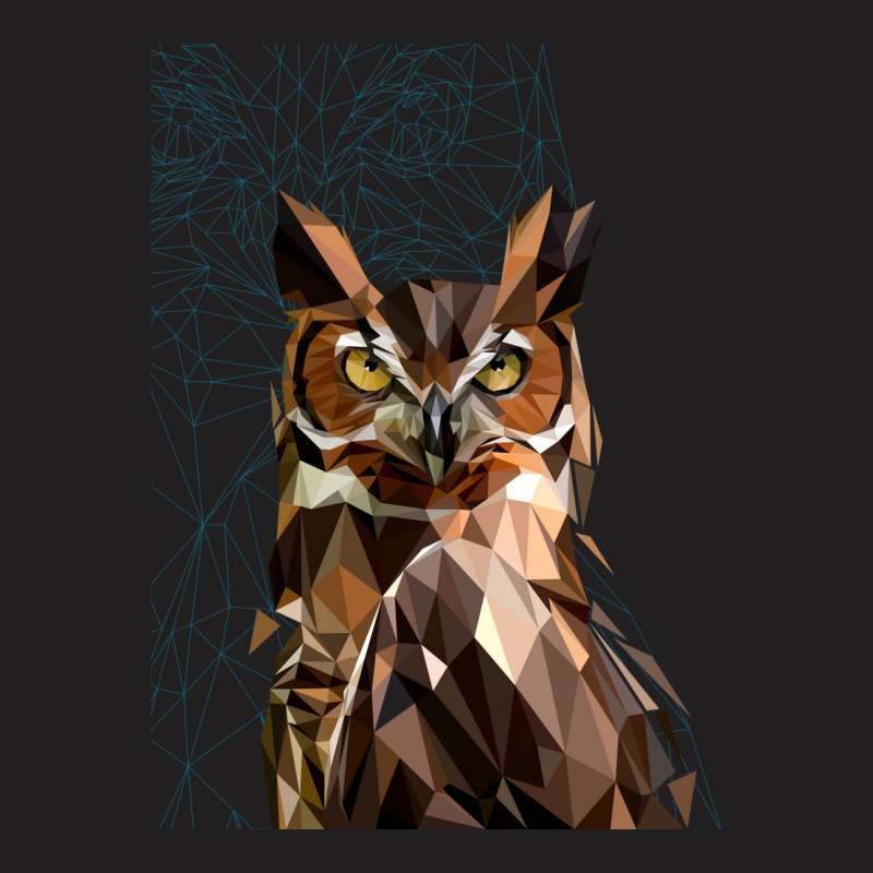 Bubo Bubo Owl Lowpoly Art T-shirt | Artistshot