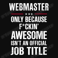 Gift For F Ckin' Awesome Webmaster Crop Top | Artistshot