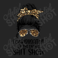 Leopard Women Messy Bun Coordinator Of The Entire Shitshow Unisex Hoodie | Artistshot