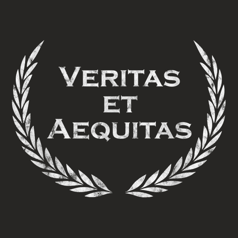 Veritas Et Aequitas   Latin Saying   Latin T Shirt Ladies Fitted T-Shirt by cipaehuwogi1 | Artistshot