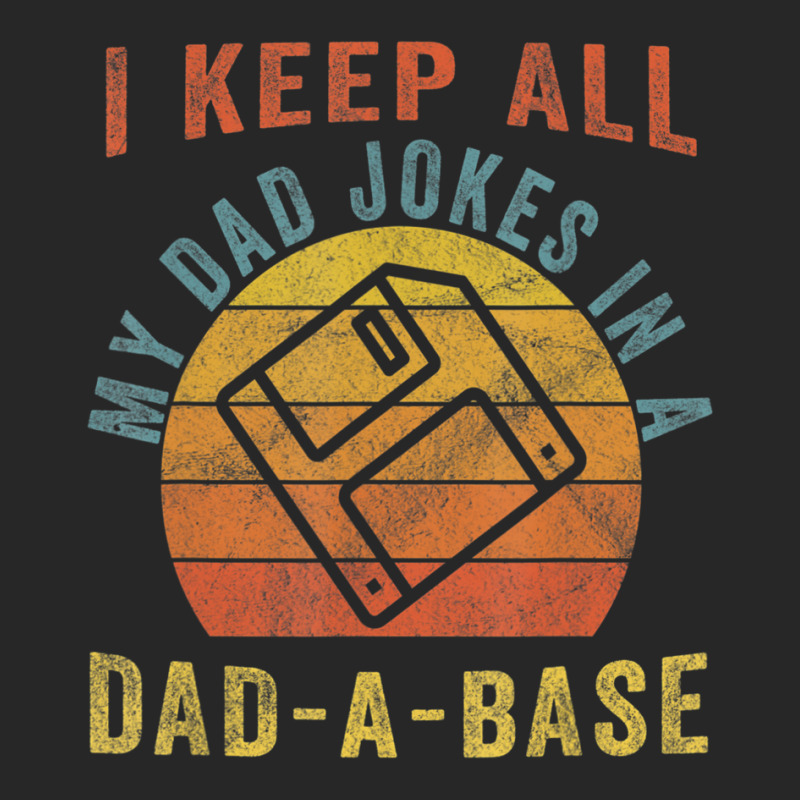 I Keep All My Dad Jokes In A Dad-a-base Vintage Father Dad Men's T-shirt Pajama Set by Jerhogen528 | Artistshot