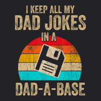 I Keep All My Dad Jokes In A Dad-a-base Vintage Fathers Day Youth Tee | Artistshot