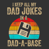 I Keep All My Dad Jokes In A Dad-a-base Vintage Fathers Day Baby Bodysuit | Artistshot