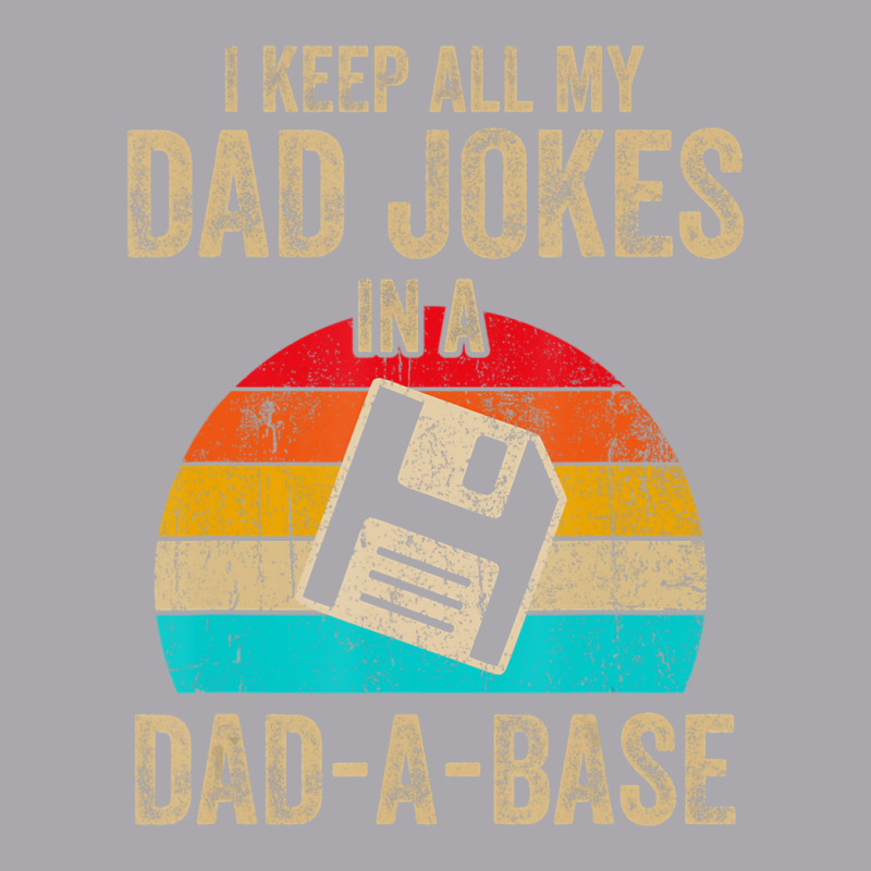 I Keep All My Dad Jokes In A Dad-a-base Vintage Fathers Day Youth 3/4 Sleeve by Jerhogen528 | Artistshot