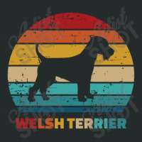 Welsh Terrier Vintage, Welsh Terrier Women's Triblend Scoop T-shirt | Artistshot