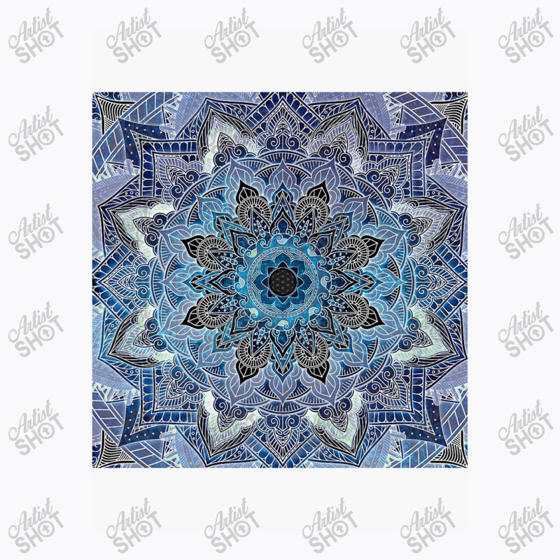 Blue Mandala T-Shirt by alove | Artistshot