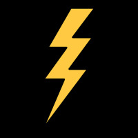 Lightning Bolt Yellow With Black Outlines Youth Jogger | Artistshot