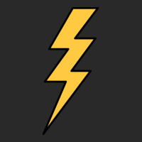 Lightning Bolt Yellow With Black Outlines Toddler T-shirt | Artistshot