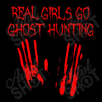 Real Girls Go Ghost Hunting Funny Paranormal Adventures Gift Cropped Hoodie | Artistshot