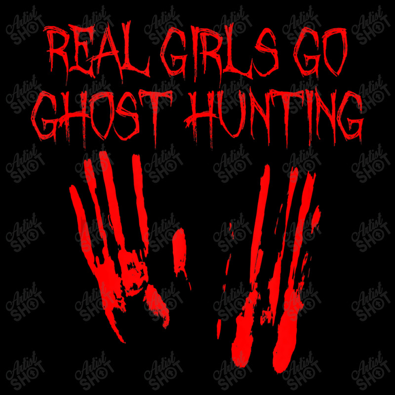 Real Girls Go Ghost Hunting Funny Paranormal Adventures Gift Cropped Hoodie by CUSER3772 | Artistshot