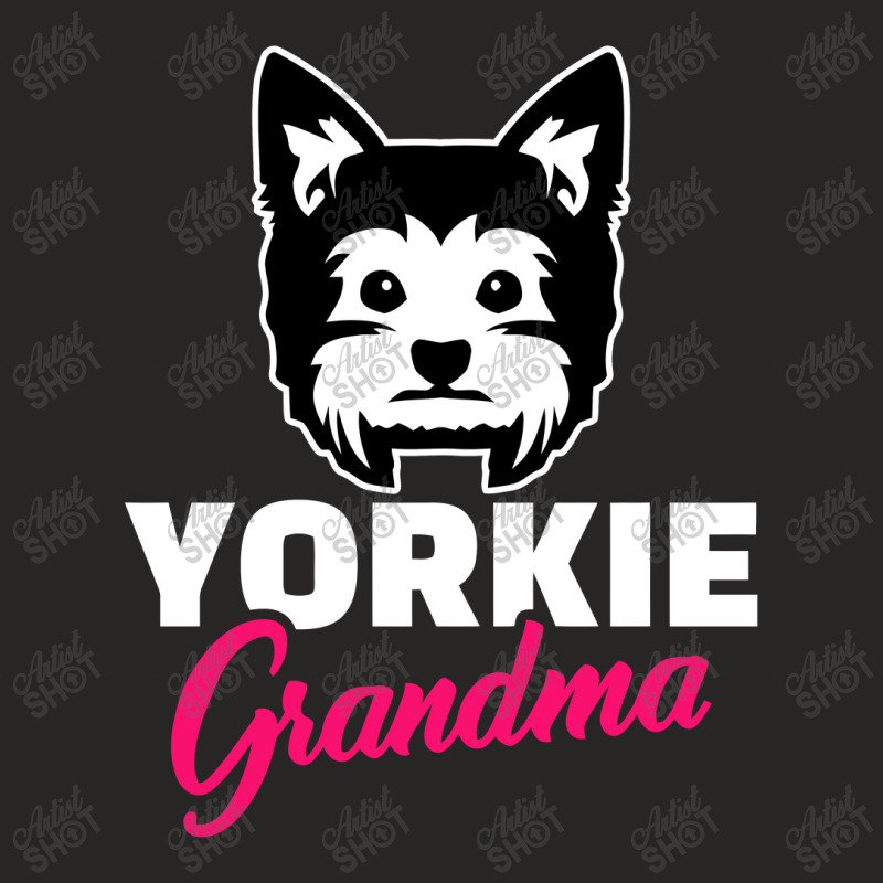 Yorkie Grandma, Yorkshire Terrier Ladies Fitted T-Shirt by koujirouinoue | Artistshot