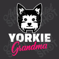 Yorkie Grandma, Yorkshire Terrier Vintage Hoodie | Artistshot