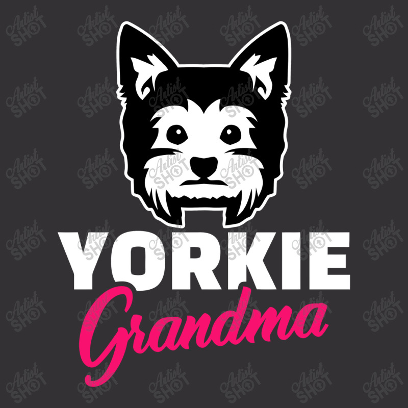 Yorkie Grandma, Yorkshire Terrier Vintage Hoodie | Artistshot