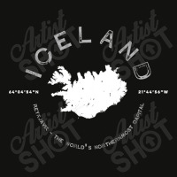 Iceland Graphic Vintage Retro Scorecard Crop Tee | Artistshot