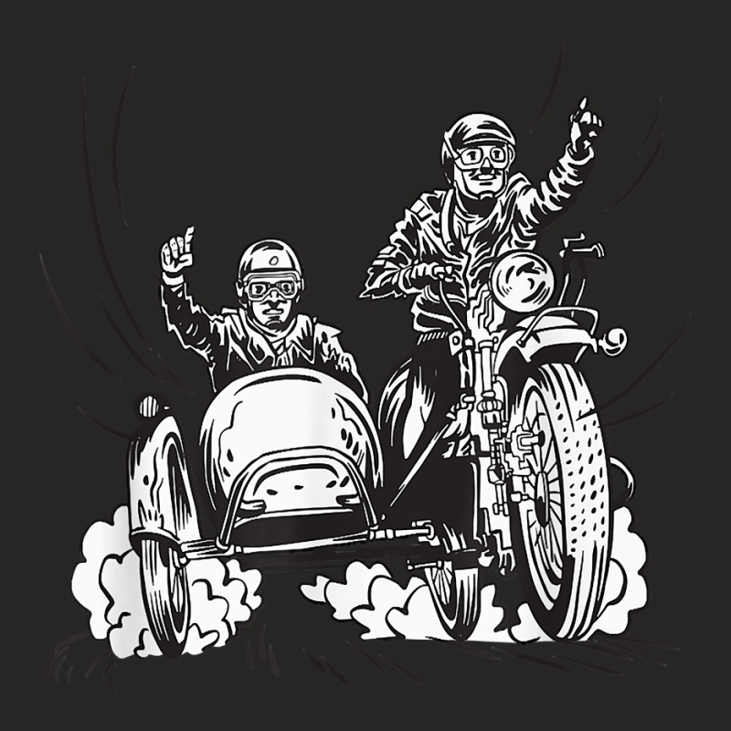 Motorcycle Sidecar Fans Motorcyclists T Shirt Ladies Fitted T-Shirt by vaesifoxidy | Artistshot