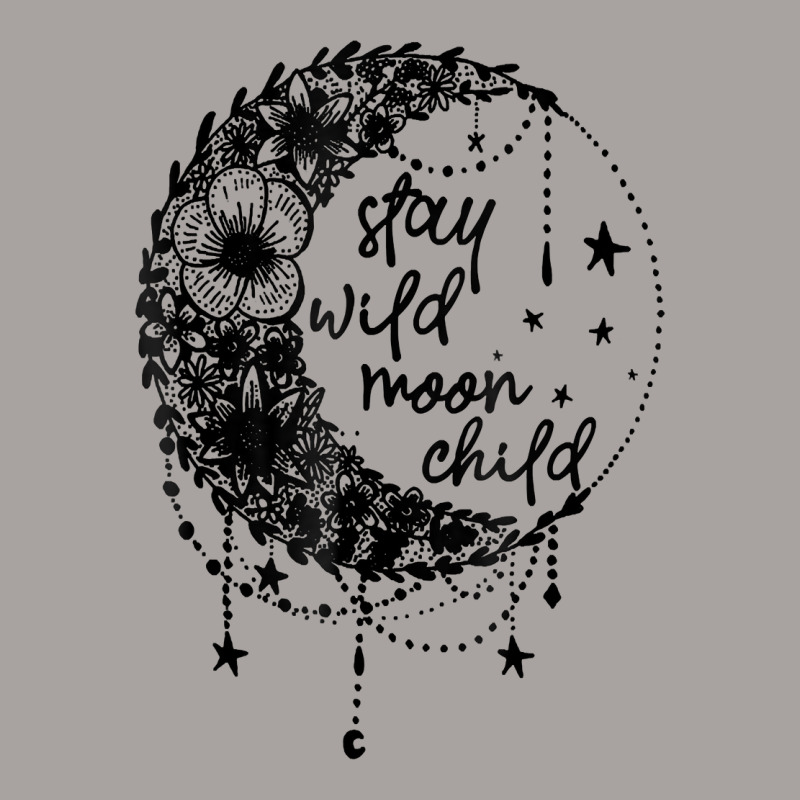 Stay Wild Flower Child Crescent Moon Hippie T Shirt Racerback Tank by birijeboto | Artistshot