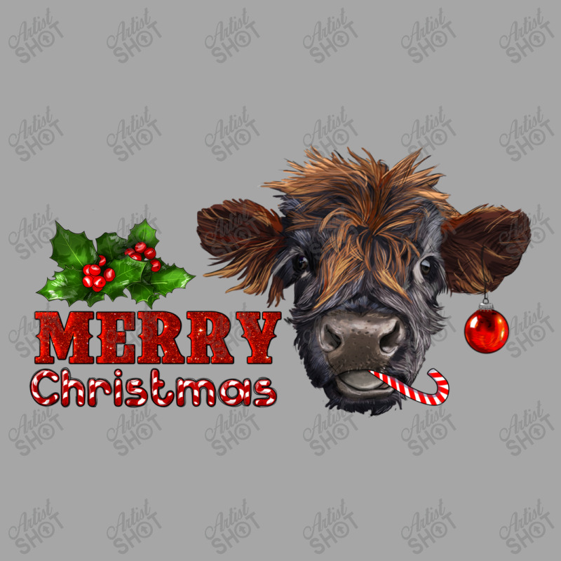 Merry Christmas Highland Calf With Candy Cane Toddler Sweatshirt by RanaPortraitStore | Artistshot