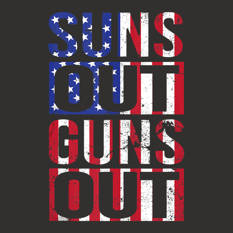 Suns Out Guns Out Funny Fourth Of July Muscles Champion Hoodie | Artistshot