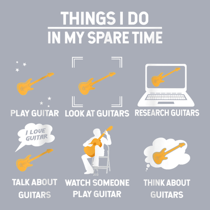 Epiphone Guitar Tee Guitar Things I Do In My Spare Time T Shirt Tank Dress by jobsfvhaazg | Artistshot