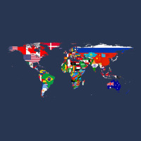 World Flag Map Globe Travelers Atlas Birthday Gifts Men Denim Jacket | Artistshot