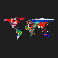 World Flag Map Globe Travelers Atlas Birthday Gifts Classic T-shirt | Artistshot