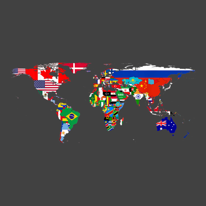 World Flag Map Globe Travelers Atlas Birthday Gifts Vintage T-shirt | Artistshot