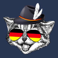 Cute Cat German Flag Oktoberfest Pride Germany Festival Men Denim Jacket | Artistshot