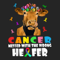 Cancer Messed With The Wrong Heifer Cow Lover Fight Cancer For Fans Unisex Hoodie | Artistshot