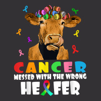 Cancer Messed With The Wrong Heifer Cow Lover Fight Cancer For Fans Vintage Short | Artistshot